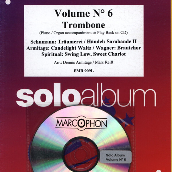 Solo Album Band 6<br>fr Posaune + Klavier (Orgel) + Mitspiel-CD