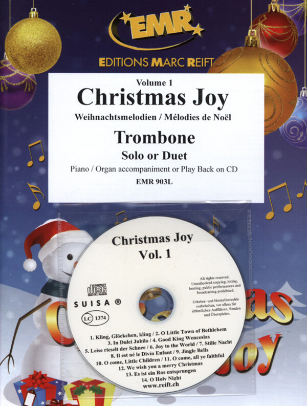 Christmas Joy Band 1<br>fr 1-2 Posaune(n) + Klavier (Orgel) + Mitspiel-CD