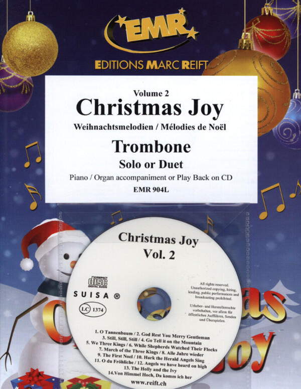 Christmas Joy Band 2<br>fr 1-2 Posaune(n) + Klavier (Orgel) + Mitspiel-CD