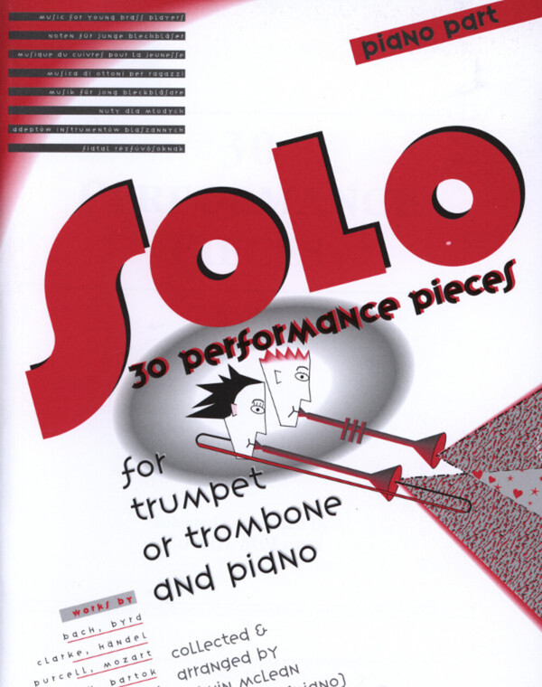 30 Performance Pieces - NUR Klavier-Stimme<br>fr Posaune (Trompete) + Klavier