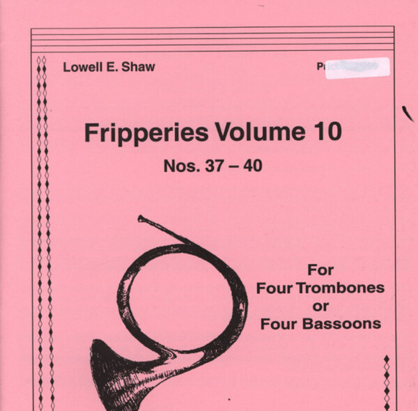 Fripperies Vol.10 - Nr.37-40<br>fr 4 Posaunen