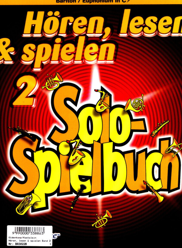 Hren, lesen & spielen Band 2 (Solospielbuch)<br>fr Bariton/Euphonium solo in C im Baschlssel