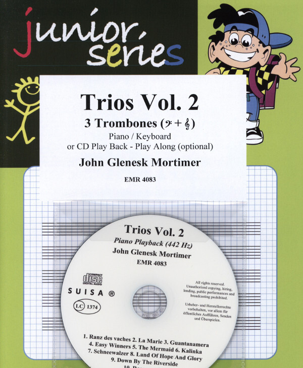 Trios Vol. 2<br>fr 3 Posaunen (+ Klavier/Keyboard, Mitspiel-CD ad lib.)