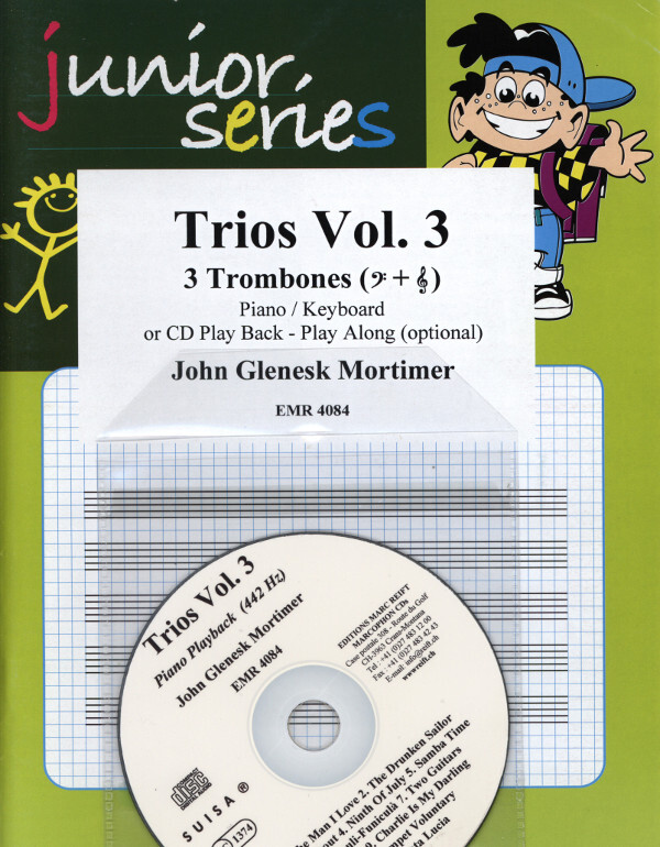 Trios Vol. 3<br>fr 3 Posaunen in C/B (+ Klavier/Keyboard, Mitspiel-CD ad lib.)