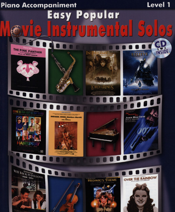 Easy Popular Movie Instrumental Solos - NUR Klavier-Stimme<br>f�r Posaune + Klavier + Mitspiel-CD