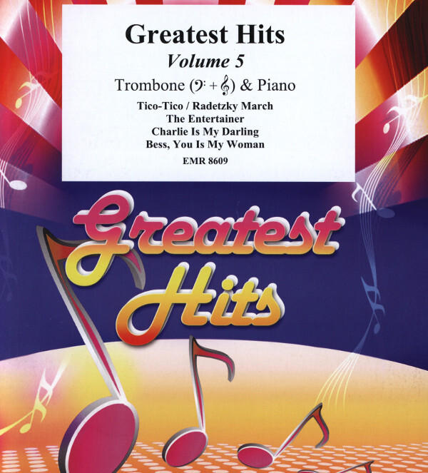 Greatest Hits Volume 5<br>fr Posaune + Klavier (+ Percussion ad lib.)