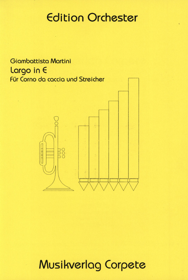 Largo in E - Corno da caccia und Streicher<br>Partitur + Streicherstimmen (5-4-3-2-1)