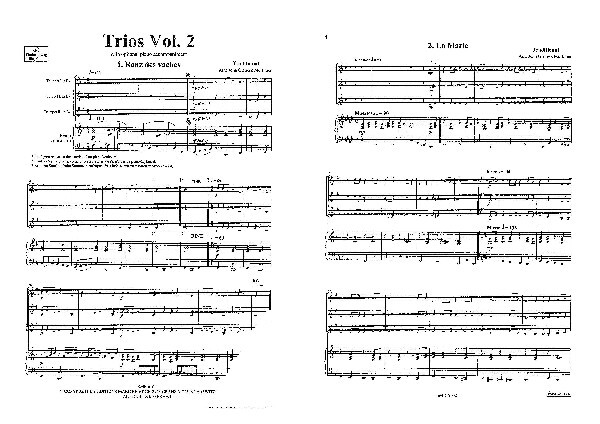 Trios Vol.2<br>fr 3 Trompeten + Klavier/Keyboard ad lib. (Mitspiel-CD ad lib.)