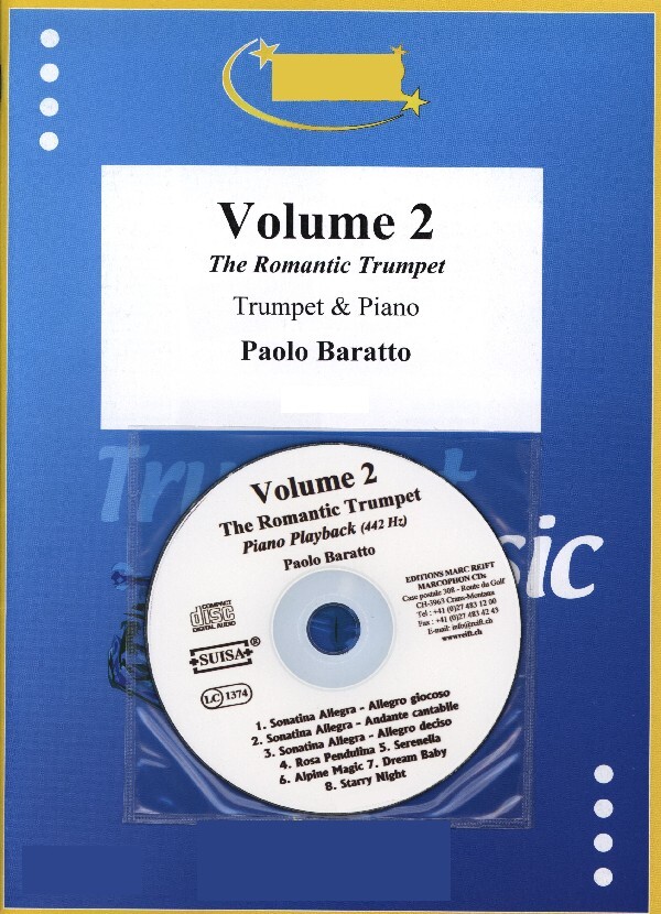 Stcke Volume 2 - The Romantic Trumpet<br>fr Trompete in B/C + Klavier + Mitspiel-CD