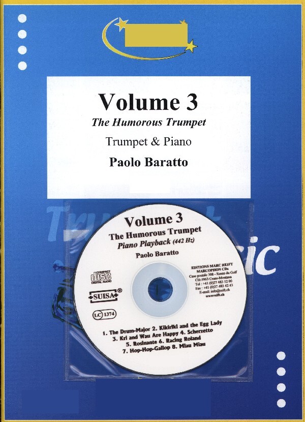 Stcke Volume 3 - The Humorous Trumpet<br>fr Trompete in B/C + Klavier + Mitspiel-CD
