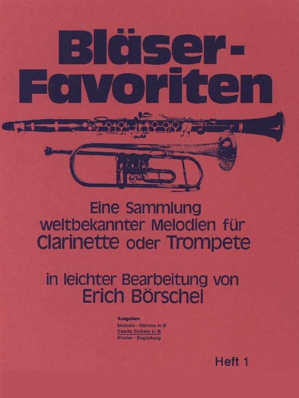 Blser-Favoriten Band 1 - NUR 2. Stimme ad lib.<br>fr 1-2 Trompete(n) in B + Klavier