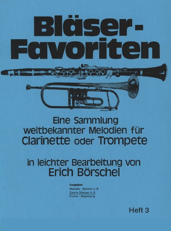 Blser-Favoriten Band 3 - NUR 2. Stimme ad lib.<br>fr 1-2 Trompete(n) in B + Klavier