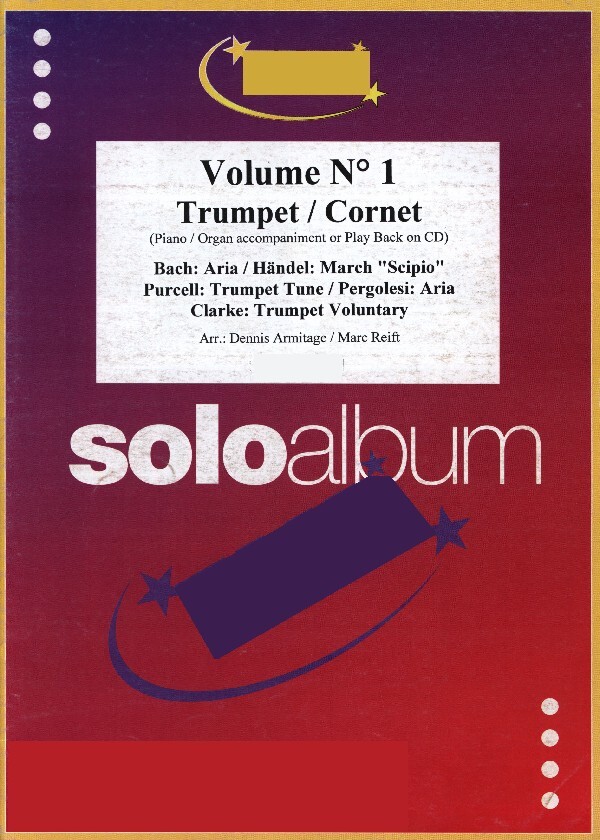 Solo-Album Band 1<br>fr Trompete + Klavier (OHNE Mitspiel-CD)