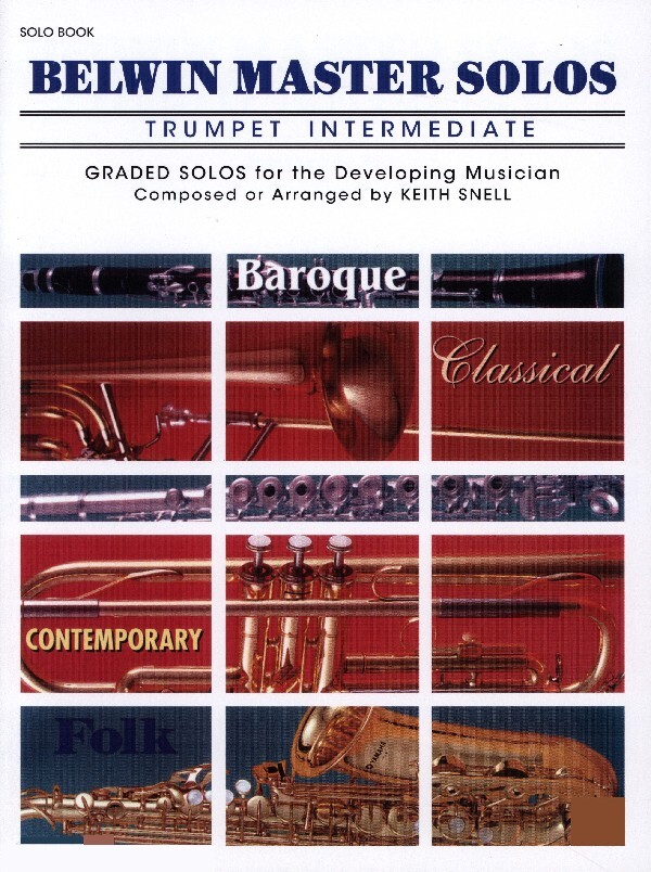 Belwin Master Solos Band 1, Intermediate - Trompeten-Stimme<br>fr Trompete + Klavier
