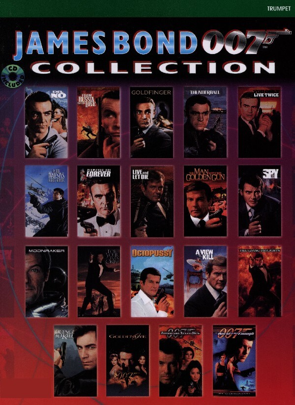 James Bond 007 Collection - Trompeten-Stimme + Mitspiel-CD<br>fr Trompete + Klavier + Mitspiel-CD