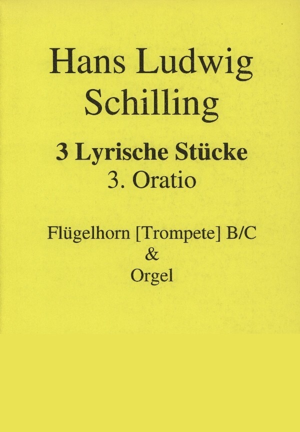 Drei lyrische Stcke - 2. Lamento<br>fr Trompete (Flgelhorn) in B/C + Orgel