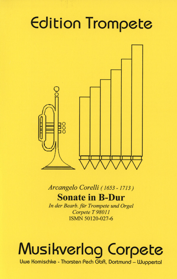 Sonate D-Dur (transponiert nach B-Dur)<br>fr Trompete in B/C und Orgel