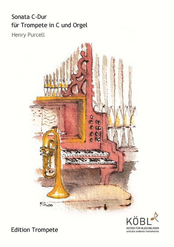 Sonata - Ausgabe in C-Dur (transponiert)<br>fr Trompete in C und Orgel