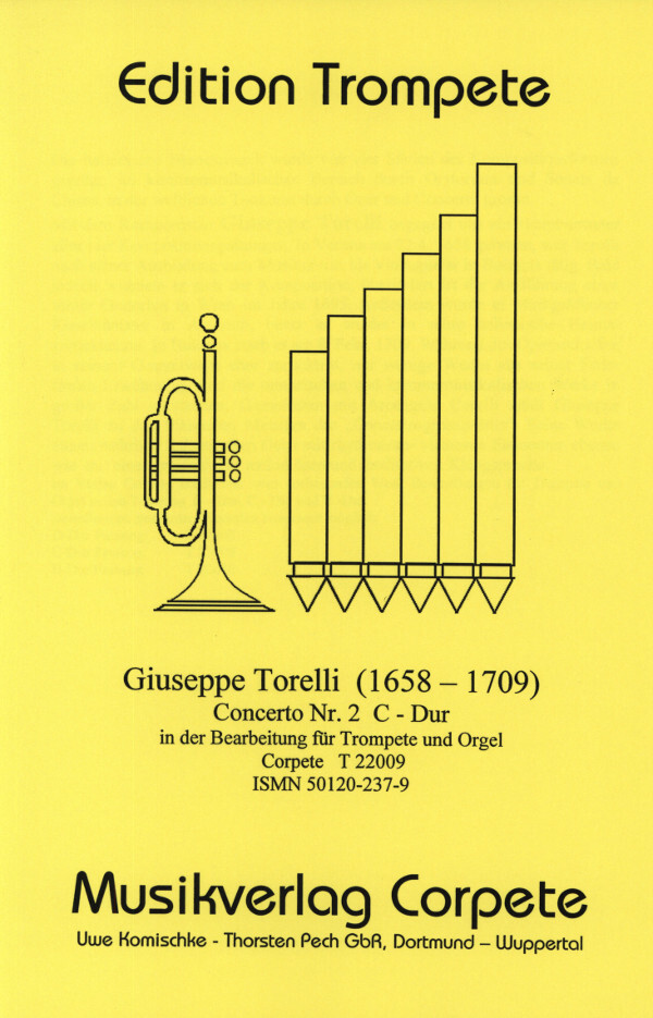 Concerto Nr. 2 - Ausgabe in C-Dur (transponiert)<br>f�r Trompete in C und Orgel