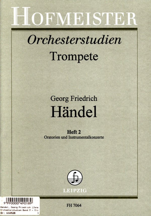 Orchesterstudien Band 2 - Oratorien & Instrumentalkonzete<br>fr Trompete