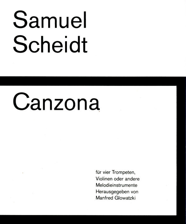 Canzona in B-Dur - Partitur<br>f�r 4 Trompeten