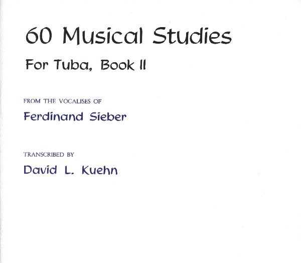 60 musikalische Studien Band 2 (von Sieber)<br>fr Tuba