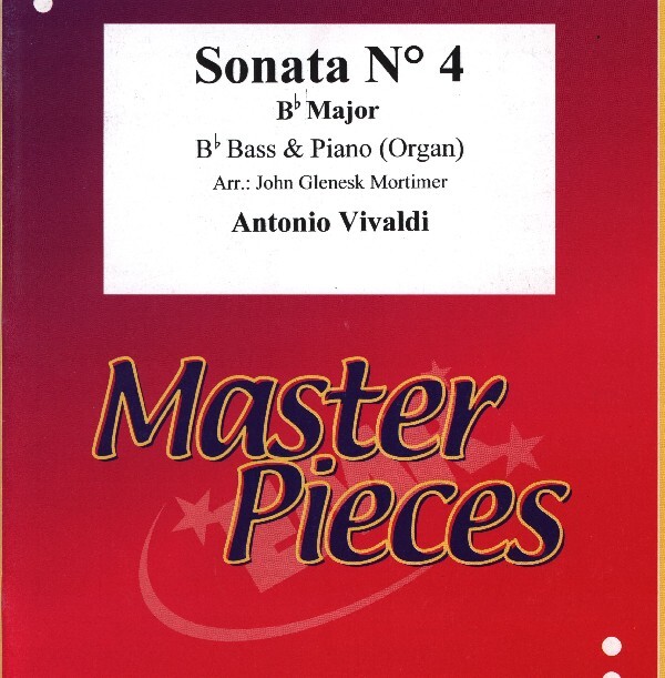 Sonata Nr. 4 in B-Dur<br>fr B-Bass (im Violinschlssel) + Klavier (Orgel)
