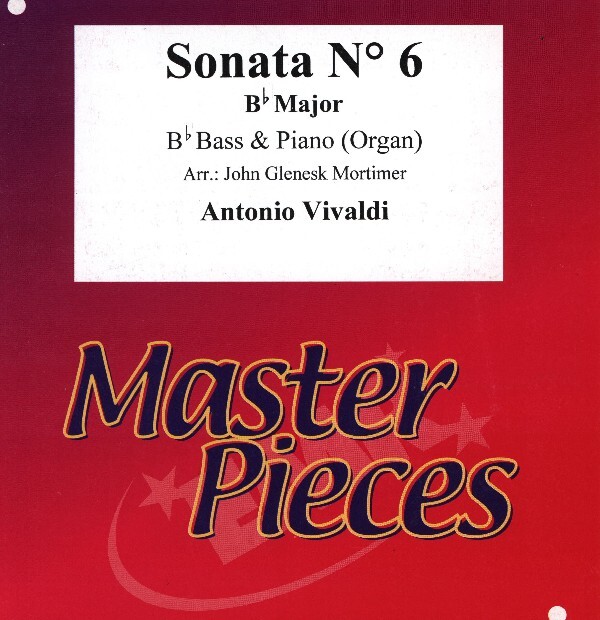 Sonata Nr. 6 in B-Dur<br>fr B-Bass (im Violinschlssel) + Klavier (Orgel)