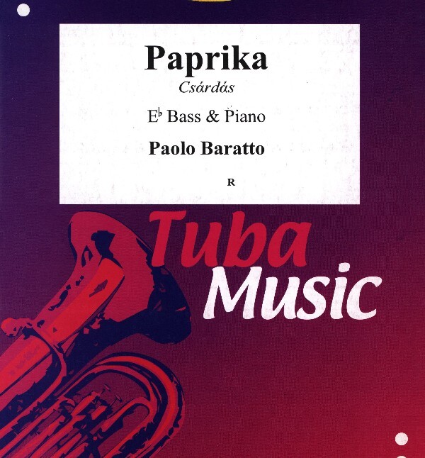 Paprika (Csardas)<br>fr Es-Bass (im Violinschlssel) + Klavier