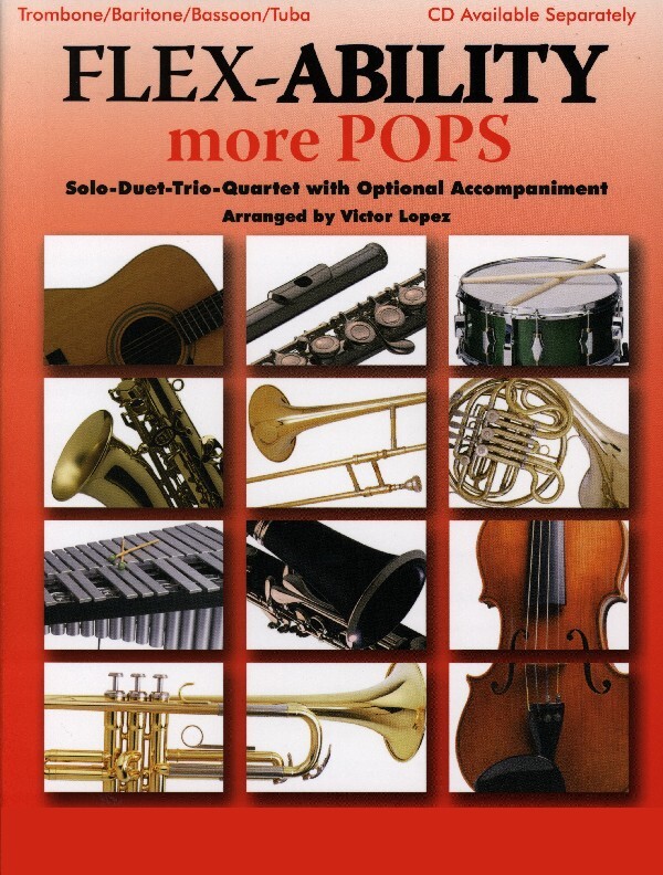 Flex-ability more Pops - Tuba-Stimmen (OHNE Mitspiel-CD)<br>fr 1-4 Tuben + Mitspiel-CD