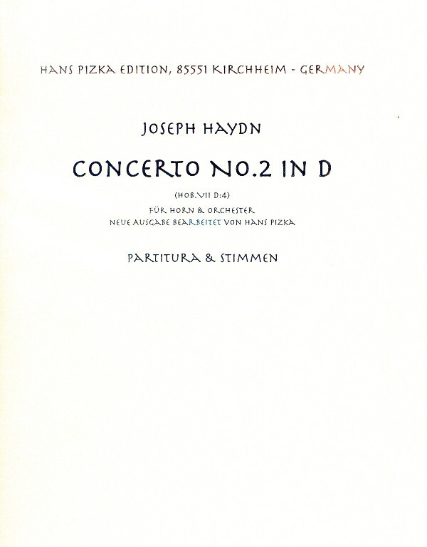 Concerto No. 2 in D fr Horn und Orchester<br>nur Partitur