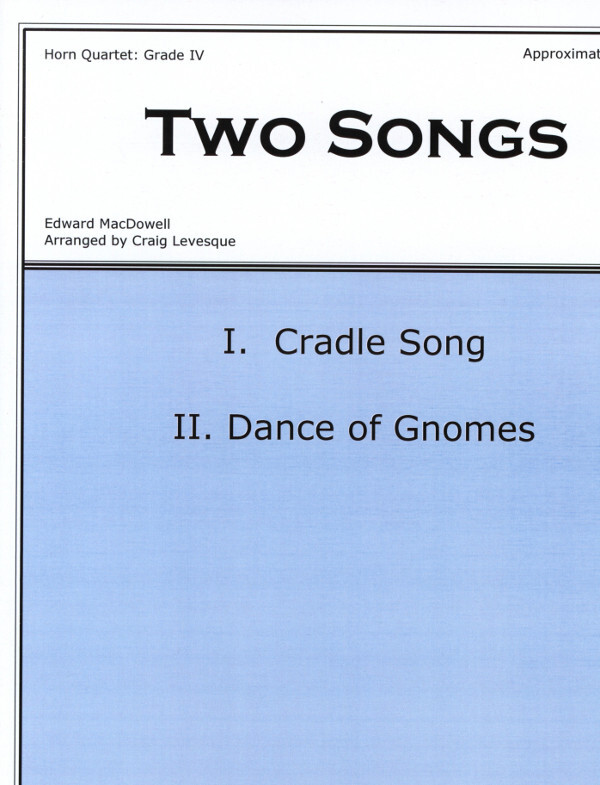 Two Songs - Cradle Song + Dance of Gnomes