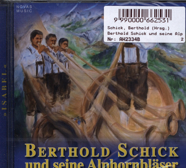 Berthold Schick und seine Alphornblser - Stndchenheft - nur CD!!!!!<br>fr 3 - 5 Alphrner in F - CD mit den Stcken zu diesem Heft