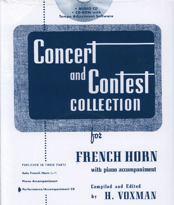 Concert- und Contest-Collection<br>nur Hornstimme in F mit Audio Files zum Dowloaden (horn score in F)