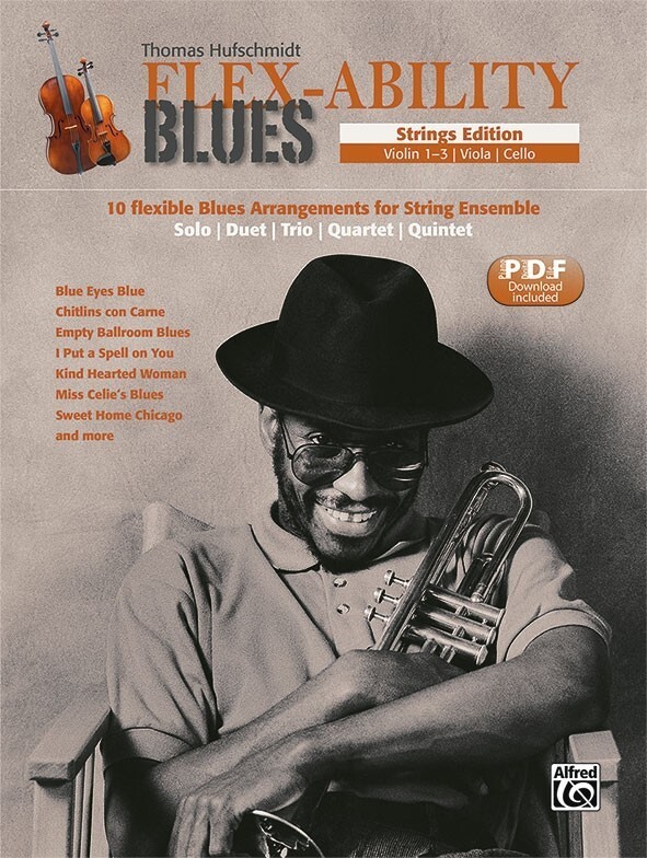Flex-Ability Blues - Strings Edition (+ PDF- Download)<br>fr Violine1-3/ Viola/ Cello