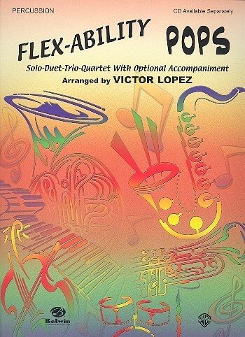 Flex-Ability Pops fr flexible 4er;  Klavier ad lib. + Mitspiel-CD<br>