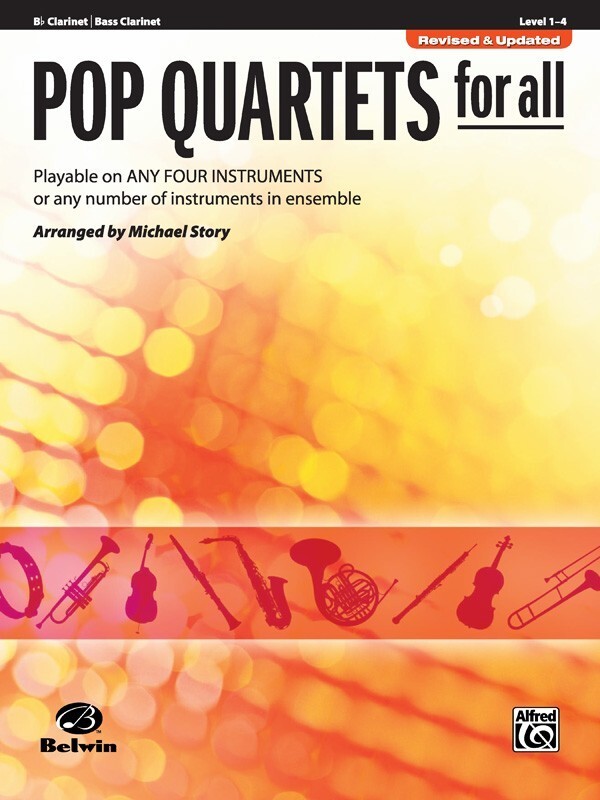 Pop Quartets for All (Revised and Updated) fr Klarinette in Bb /<br>Bass Klarinette