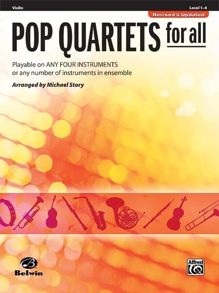 Pop Quartets for All (Revised and Updated) fr Violine<br>