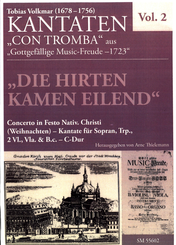 Die Hirten Kamen Eilend (Weihnachten) -<br>fr Sopran/ Tenor, Trompete in C; 2Vl; Vla;& B.c.