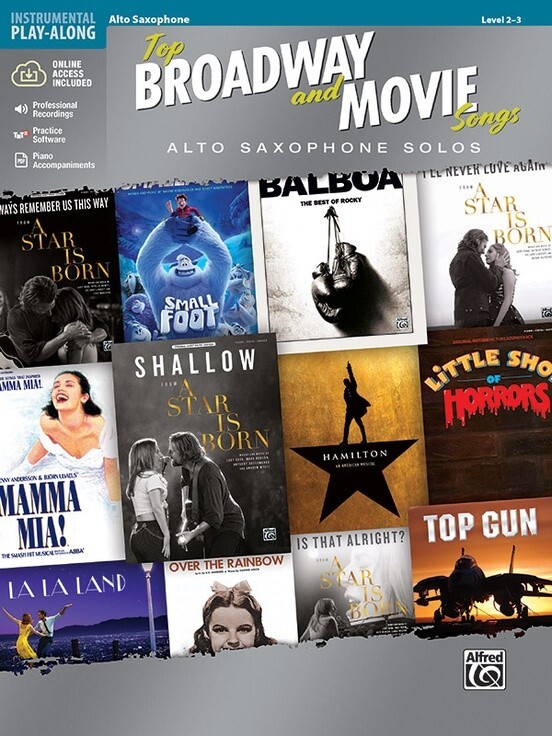 Top Broadway and Movie Songs fr Altsaxophon<br>