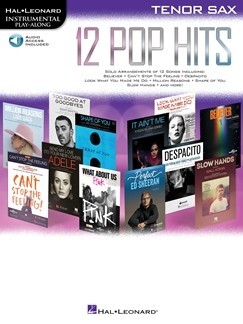 12 Pop Hits fr Tenorsaxophon<br>Instrumental Play-Along