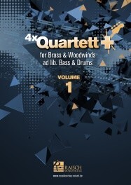 Quartett +   Vol1  fr 4-6 Trompeten<br>Partitur + Stimmen