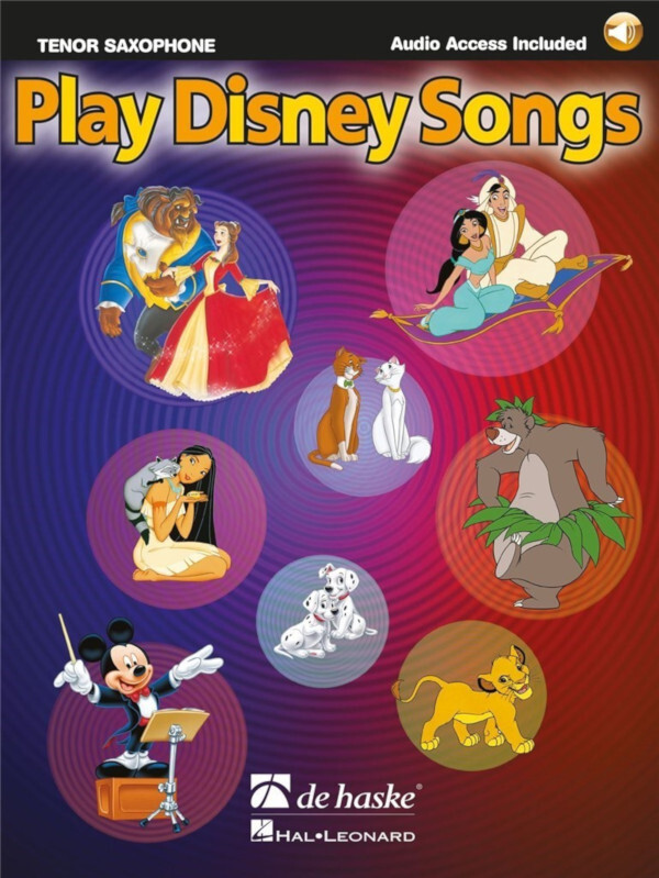 Play Disney Songs for Tenorsaxophon<br>Tenorsaxophon + online Audio