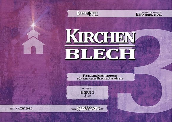 #3 KirchenBlech - nur Zusatzstimme Horn 1 in F<br>fr Blechblserquartett