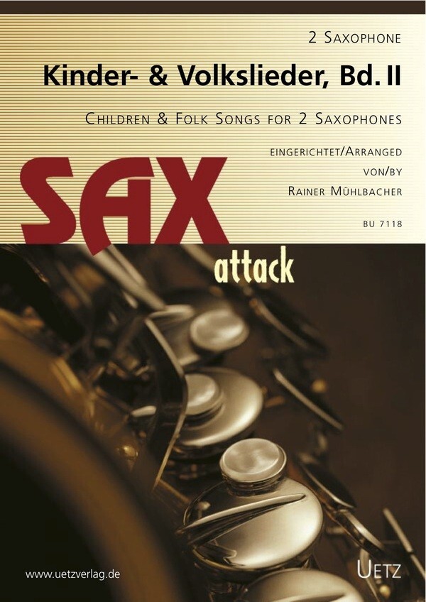 Kinder- und Volkslieder Bd 2<br>2 Saxophone
