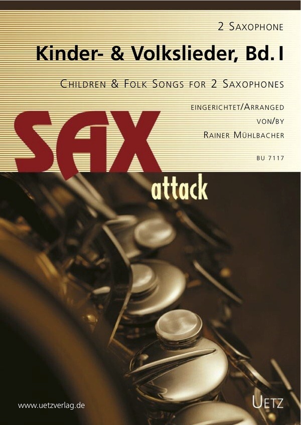 Kinder- und Volkslieder Bd 1<br>2 Saxophone