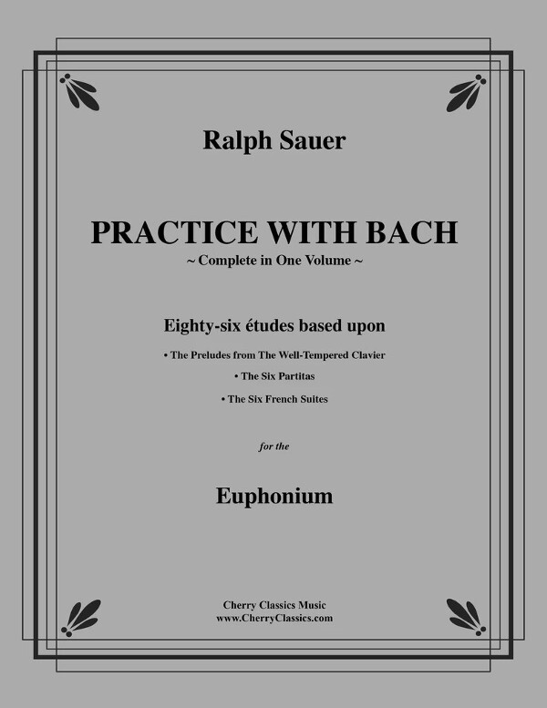 Practice with Bach - Vol 1-3 complete<br>Euphonium  (B.C.)