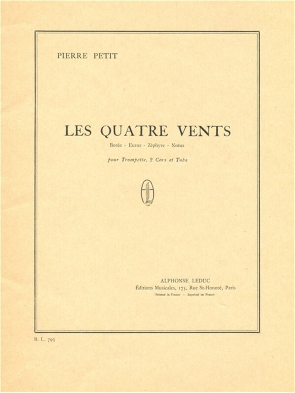 Le Quatre Vends - nur Partitur!<br>2 Hrner, Trompete + Tuba