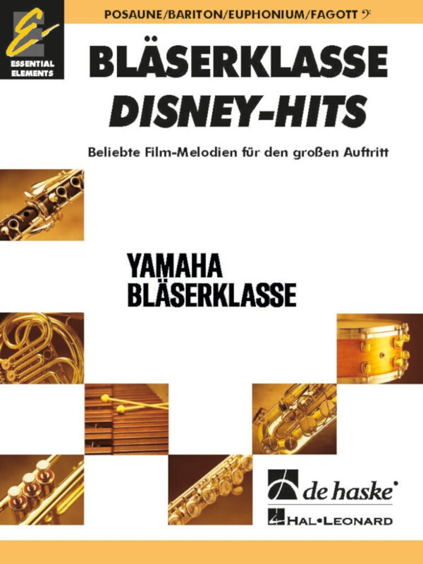 BlserKlasse Disney- Hits - Posaune/Bariton/Euphonium/ Fagott<br>