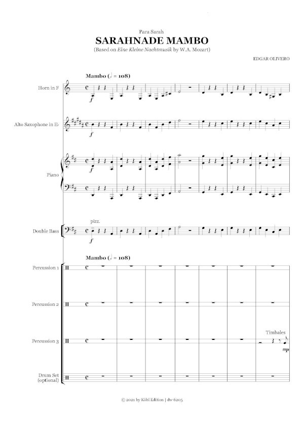 Sarahnade Mambo based on 